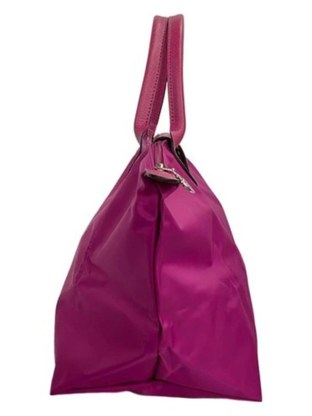 LONGCHAMP Le Pliage Club Pink Nylon Leather Handbag - Picture 4 of 9